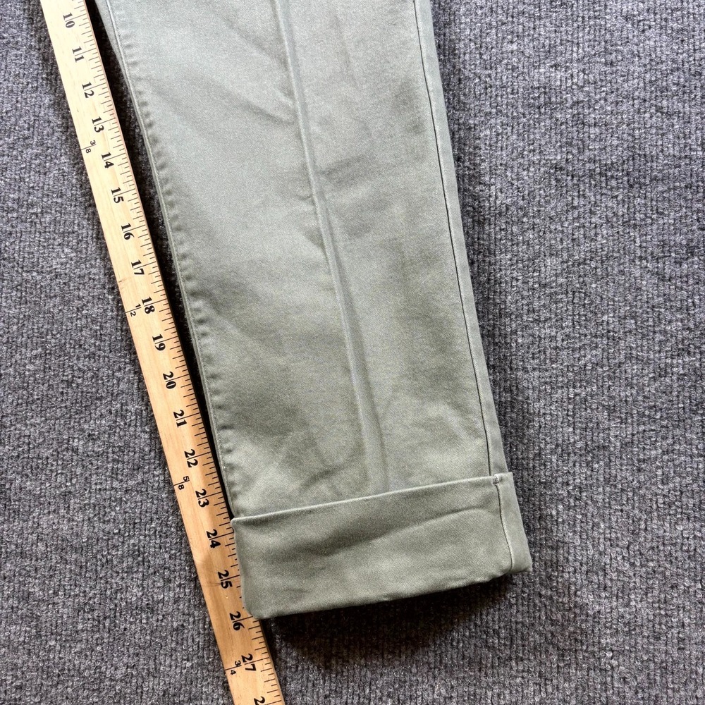 D.Jeans Chino Pant Women's 10 Green Cotton Straight Preppy Business Stretch - Picture 8 of 14